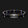 Tiger Eye & Sodalite Mix - 4mm